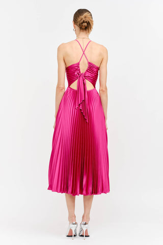 La Vie en Rose Pleated Midi Dress