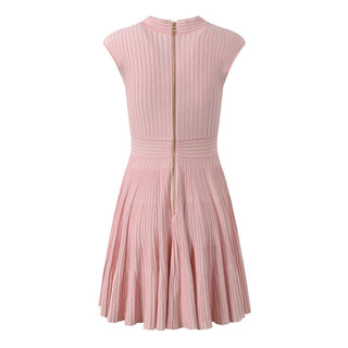 Bellagio V-Neck Sleeveless Waist Knit Dress