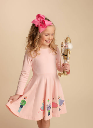 Nutcracker Celebration Dress-Rose Shadow