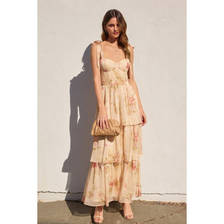 Have My Heart Corset Layered Maxi Dress