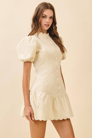 Camille Mini Ruffle Hem Dress