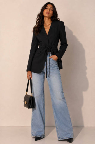 Autumn Muse Tie-Waist Blazer