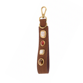 Gemstone Suede Keychain – view 3 – Into The Palms