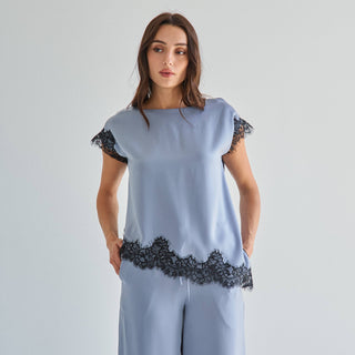 Sutton Satin & Lace Set