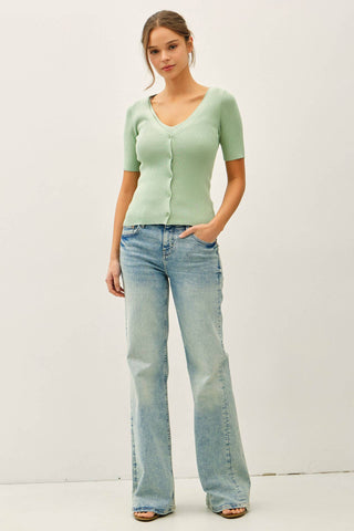 Madison Tank and Cardigan Short Sleeve Sweater Set