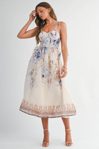 Giardino Chiffon Midi Dress