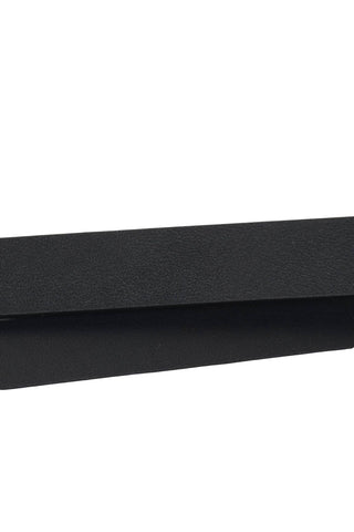 Slim Leather Belt with Bar Buckle and Minimal Gold Hardware
