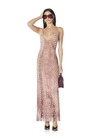 Romy Dress - Cappuccino Croc by AFRM