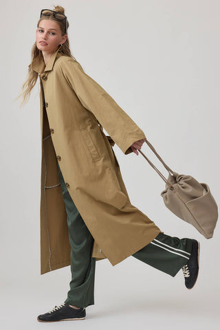 Classic Belted Long Trench Coat