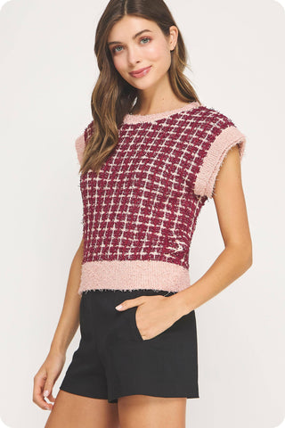 Heirloom Lattice Sweater Top