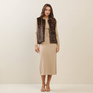 Wild Noir Faux Fur Vest