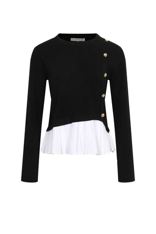 Bellara Mixed Media Long Sleeve Top