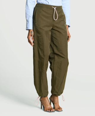 Contrast Bungee Cord Joggers