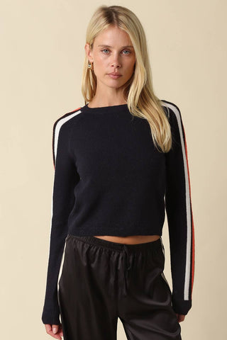 Rylee Contrast Stripe Knit Sweater