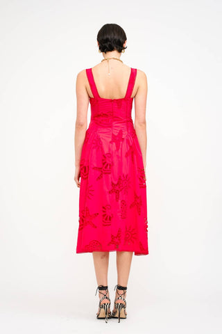 Reagan Midi Dress - Poppy Red