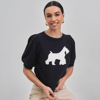 Morning Walk Whipstitch Dog Sweater