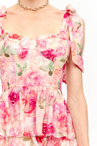 Jacquelyn Pink Floral Dress