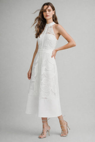 Riviera Lace Midi Dress