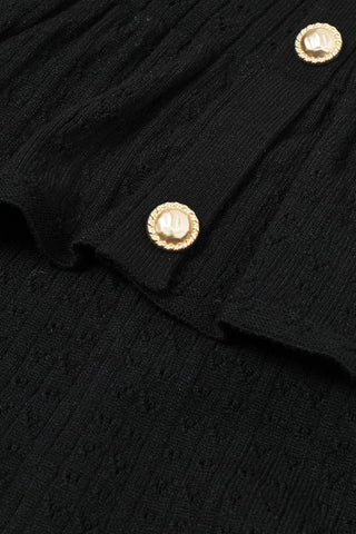 Pointelle Knit Sleeveless Mini Dress