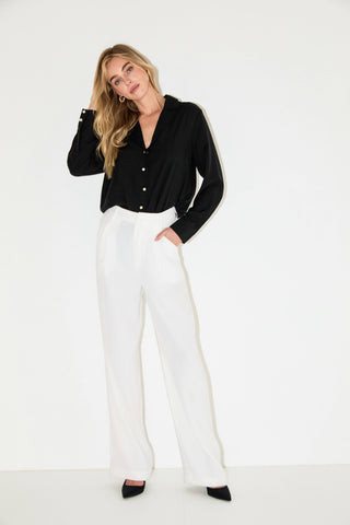 Pearl Button Collared Shirt
