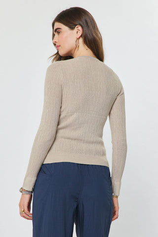 Soho Ribbed Tank And Cardigan Set