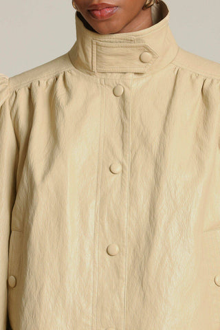 Faux-Ever Leather™ Puff Sleeve Jacket