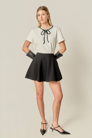 Beaded Bow T-Shirt