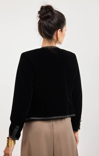 Headliner Velvet Military Jacket
