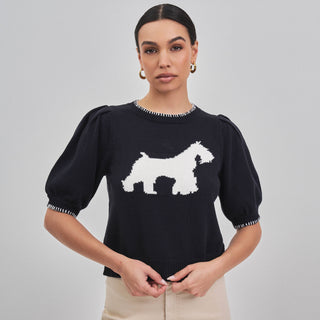 Morning Walk Whipstitch Dog Sweater