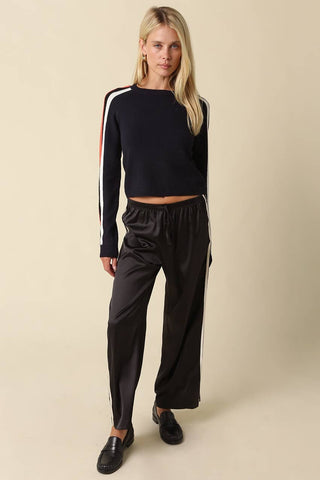 Rylee Contrast Stripe Knit Sweater