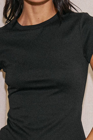 Essential Tee - Knit Cotton Fitted T-Shirt