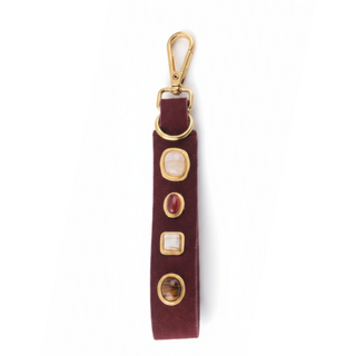 Gemstone Suede Keychain – view 2 – Into The Palms