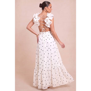 Capucine Polka Dot Maxi Dress