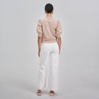 Nantucket Satin Tie Neck Cardigan