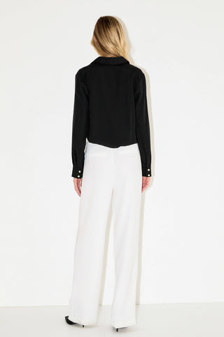 Pearl Button Collared Shirt
