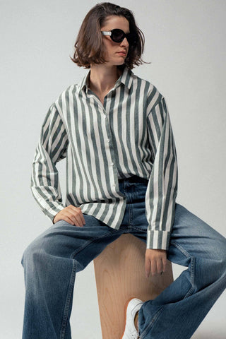 Palmer Stripe Button Down Shirt