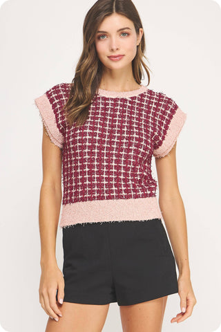 Heirloom Lattice Sweater Top