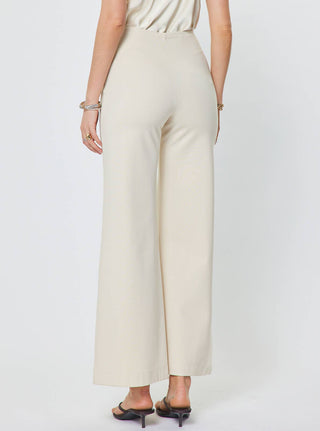 Fifth Avenue Ponte High Rise Pintuck Wide Leg Pants