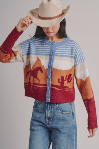 Sedona Cropped Button Cardigan