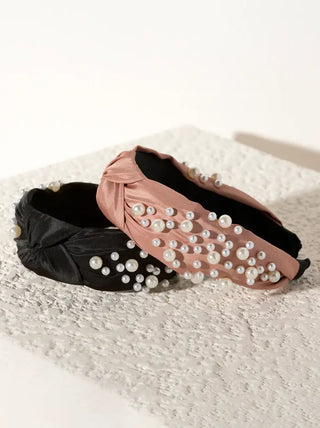 Blushing Pearls Headband