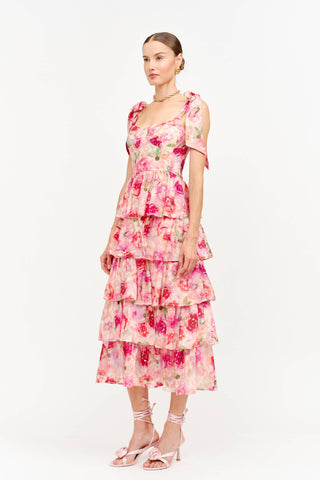 Jacquelyn Pink Floral Dress