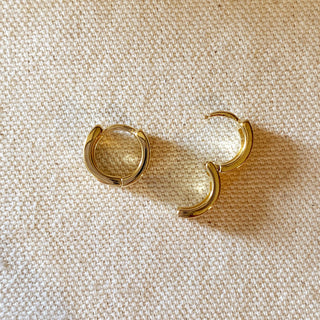 Glory Days Chunky Flat Clicker Hoop Earrings