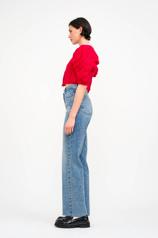 Rue Red Pearl Cardigan Sweater