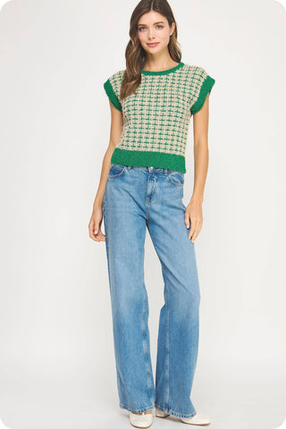 Heirloom Lattice Sweater Top