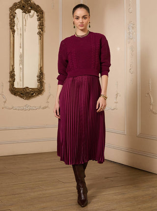 Margaux Sweater & Pleated Dress Set