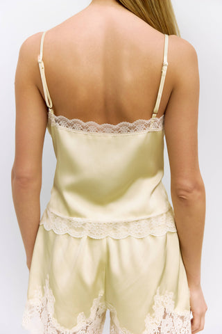 The Sera Shorts | Satin Lace Shorts