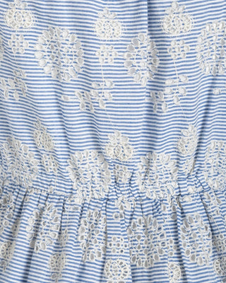 Charlotte Dress In Sky/Natural Eyelet