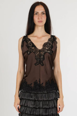 Noir Siren Satin Lace Cami