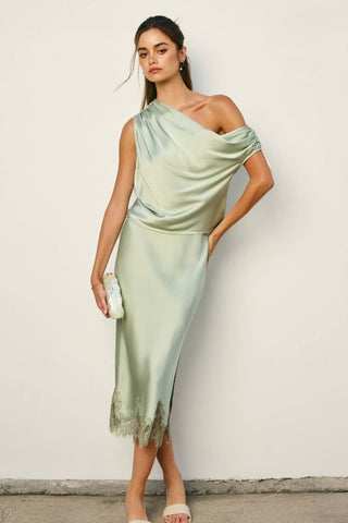 Amélie Satin Drape Top