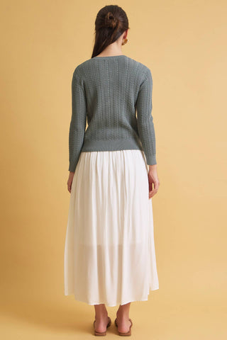 Willow Pointelle Cardigan Sweater